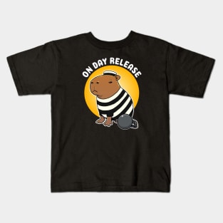 On day release Capybara Jail Kids T-Shirt